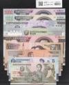 朝鮮民主主義人民共和国 1Won〜5000Won紙幣/北朝鮮/見本券/9枚組 完未品