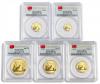 中国パンダ金貨5点セット 2015年 PCGS社 MS 70鑑定済