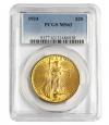 アメリカ1924年 リバティイーグル20ドル金貨 PCGS社MS63