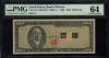 朝鮮銀行券 1953年 100Won 第5ロット PMG64グレード鑑定品 (希少黄紙)