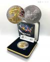 USA イーグル 1ドル銀貨 2015年銘 リバティ 1オンス 限定カラー銀貨/イリノイ州 完未品