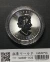 カナダ 5ドル メイプルリーフ銀貨 2017年銘 1オンス カプセル入り 未使用-1122