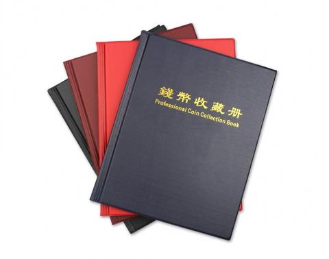 コインホルダー収納 アルバム 透明リーフ 10ページ 200枚仕様 カバー4色