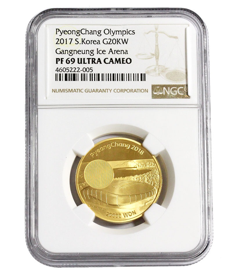 2018年平昌冬季オリンピック記念金貨2枚セット NGC-PF69-70UC