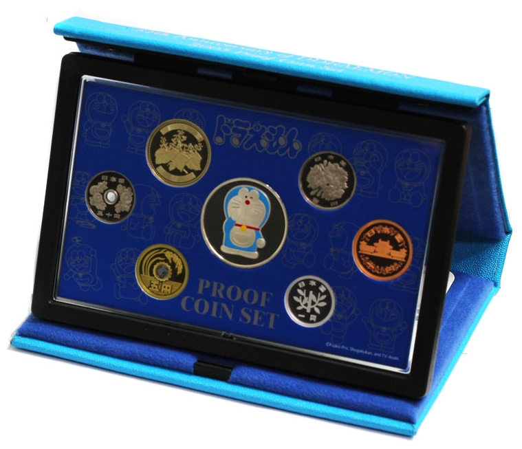 2005年 Proof Set ドラえもん誕生35周年 貨幣6枚セット/銀メダル入り