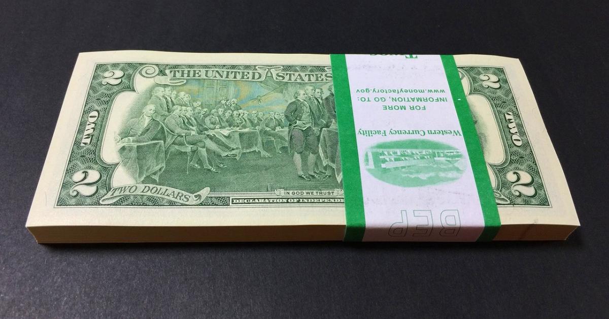 米国 2009年、幸運の2ドル紙幣 100枚ピン札 | 収集ワールド