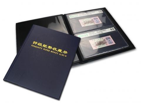 PMGグレーディング品 アルバム(紺色) 10p黒リーフ/40枚収納可/PCGS共通